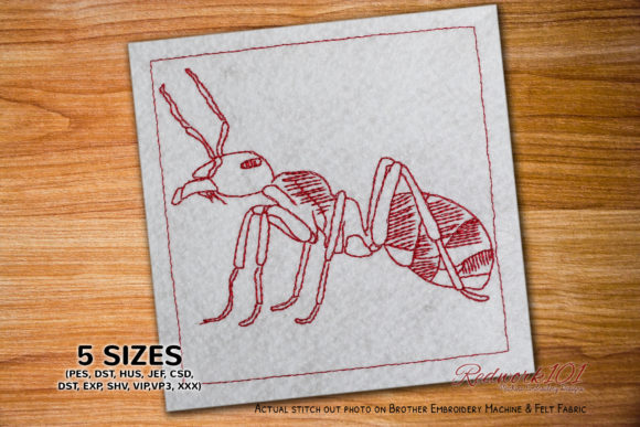 Aggressive Ant Embroidery Design