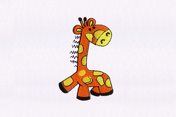 Baby Giraffe Embroidery Design
