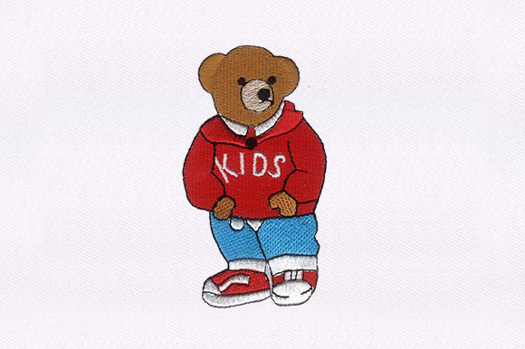 Cool Bear Embroidery Design