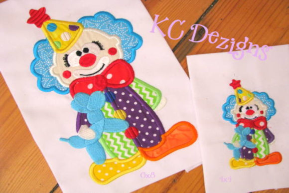 Cute Clown Embroidery Design