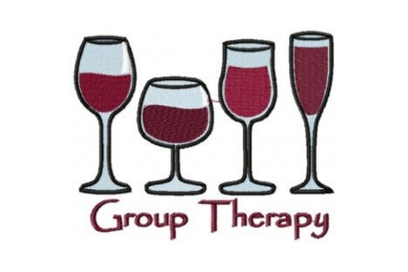 Group Therapy Embroidery Design