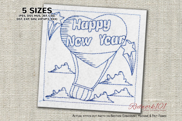 Heart Shaped Hot Air Balloon New Year