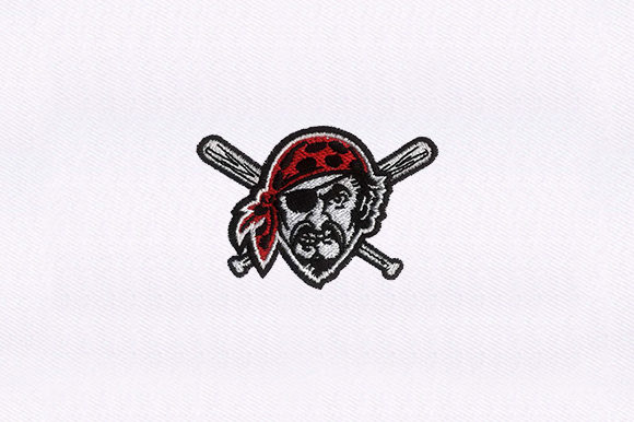 Modern Pirate Embroidery Design