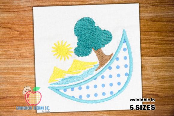 Moon with Nature Scene